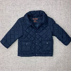 Joe Fresh Dark Blue Quilted Coat